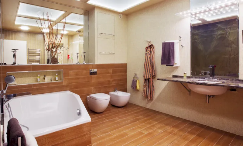 33 Wood Tile Bathroom Ideas Wood Tile Shower Designs
