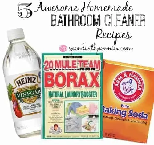 ¡5 increíbles recetas caseras de limpiadores de baño! - Gastar en centavos