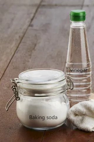 bicarbonato de sodio y vinagre