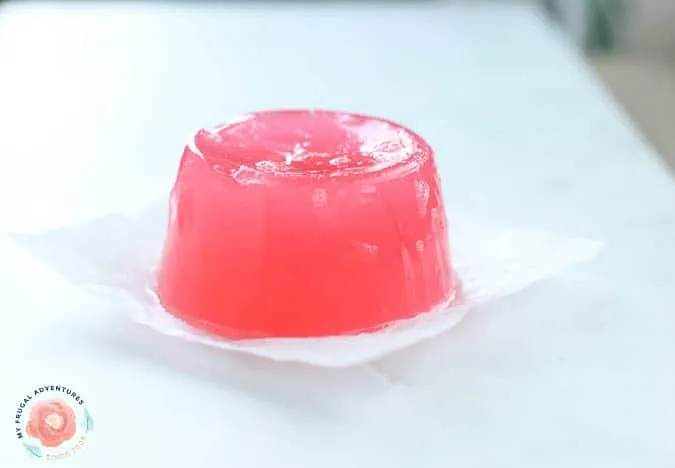 Loción de ducha de gelatina casera