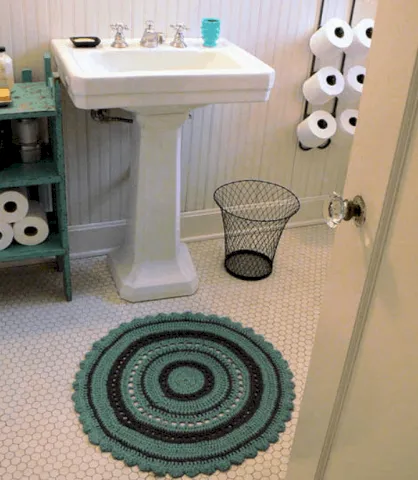 Proyecto de manta de baño de ganchillo DIY de Julie