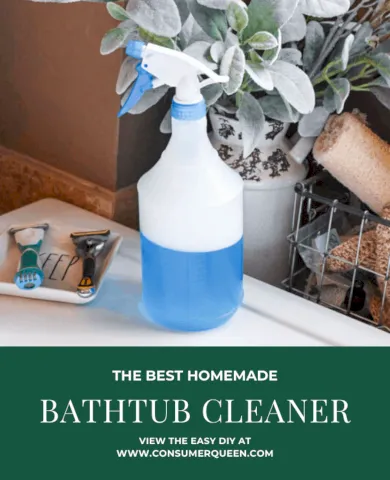 ¡Limpiador de bañera casero con 2 ingredientes simples! – Consumerqueen.com