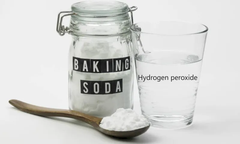 agua oxigenada y bicarbonato de sodio