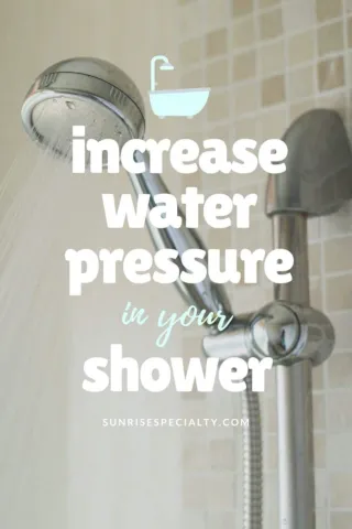 Aumenta la presión del agua en la ducha.
